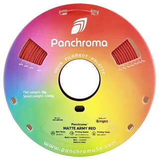 PLA MATTE 1,75mm 1kg POLYMAKER PANCHROMA PolyTerra 3D FILAMENT van Polymaker in Army Red – productfoto 2 van 2