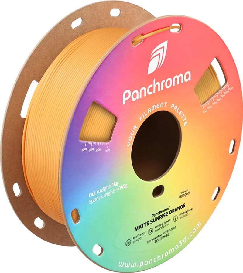 PLA MATTE 1,75mm 1kg POLYMAKER PANCHROMA PolyTerra 3D FILAMENT van Polymaker in Sunrise Orange – productfoto
