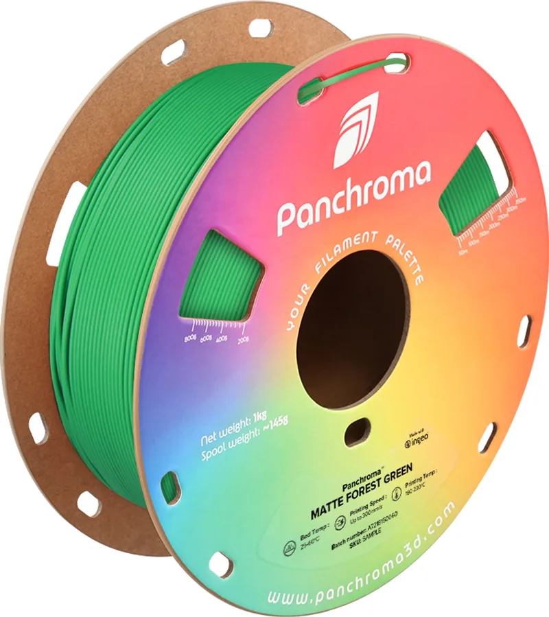 PLA MATTE 1,75mm 1kg POLYMAKER PANCHROMA PolyTerra 3D FILAMENT van Polymaker in Forest Green – productfoto 1 van 2