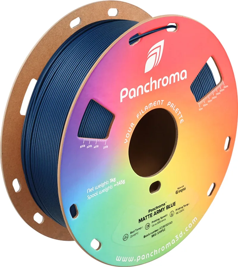PLA MATTE 1,75mm Army Blue 1kg POLYMAKER PANCHROMA PolyTerra 3D FILAMENT van Polymaker in Leger Blauw – productfoto 1 van 2
