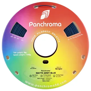 PLA MATTE 1,75mm Army Blue 1kg POLYMAKER PANCHROMA PolyTerra 3D FILAMENT van Polymaker in Leger Blauw – productfoto 2 van 2