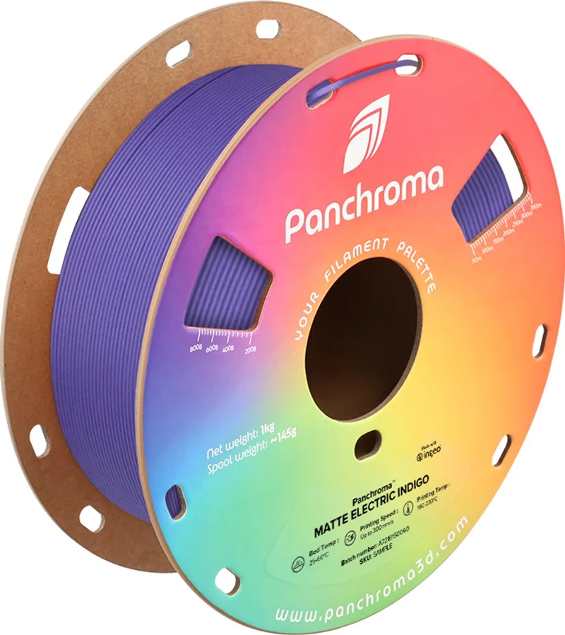 PLA MATTE 1,75mm ELECTRIC 1kg POLYMAKER PANCHROMA PolyTerra 3D FILAMENT van Polymaker in Indigo – productfoto 1 van 2