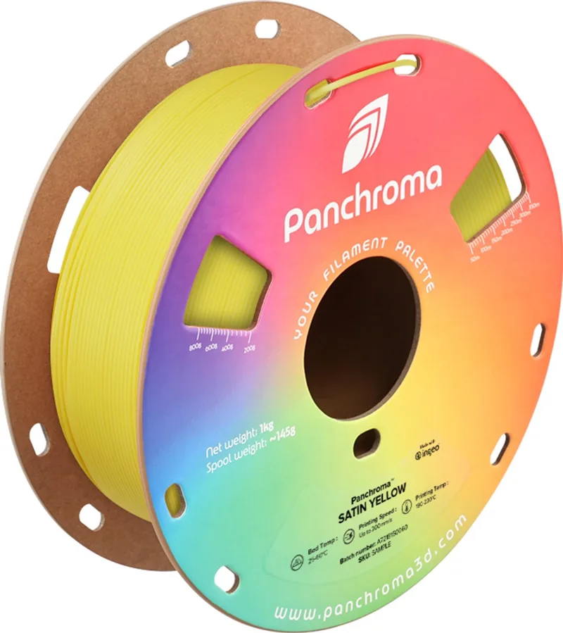 PLA SATIN 1,75mm 1kg POLYMAKER PANCHROMA 3D FILAMENT van Polymaker in Geel – productfoto 1 van 2