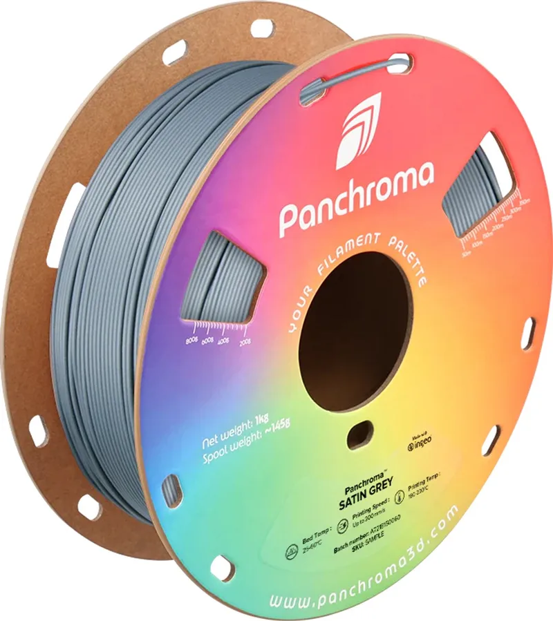 PLA SATIN 1,75mm 1kg POLYMAKER PANCHROMA 3D FILAMENT van Polymaker in Grijs – productfoto 1 van 2