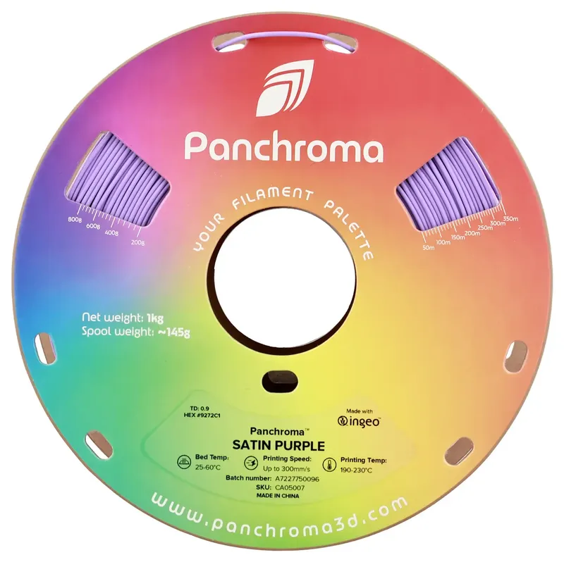 PLA SATIN 1,75mm 1kg POLYMAKER PANCHROMA 3D FILAMENT van Polymaker in Paars – productfoto 2 van 2