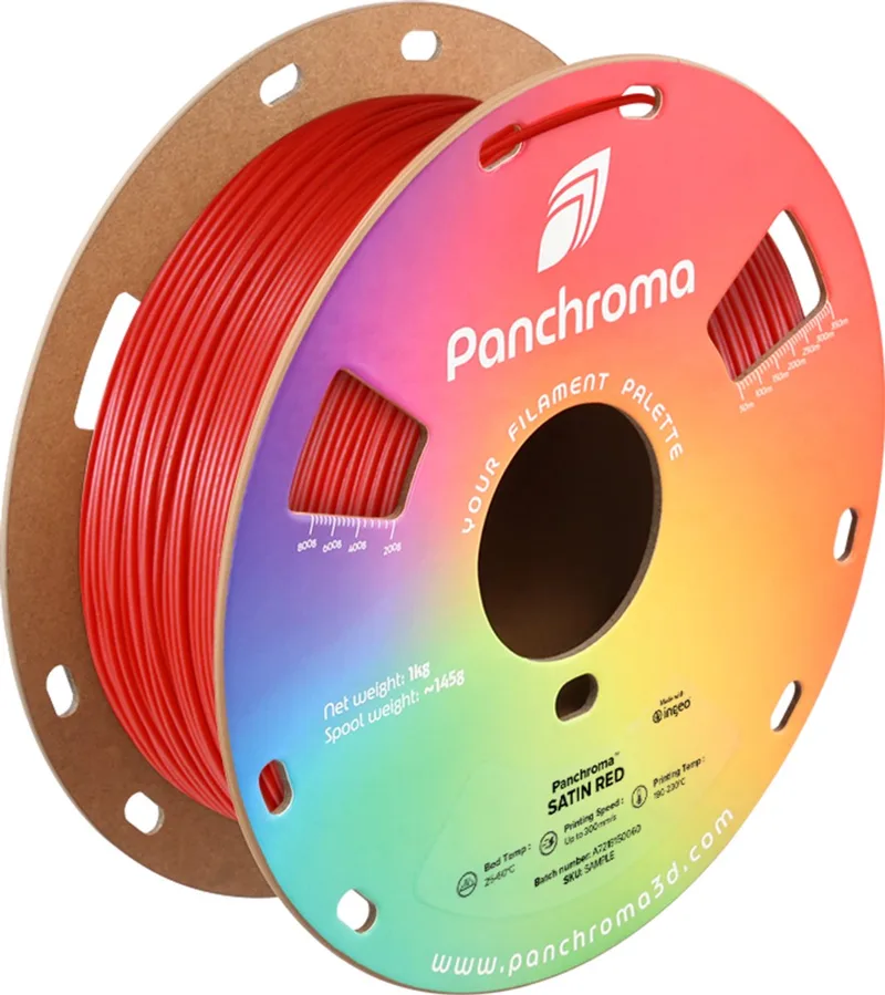 PLA SATIN 1,75mm 1kg POLYMAKER PANCHROMA 3D FILAMENT von Polymaker in Rot – Produktfoto 1 von 2