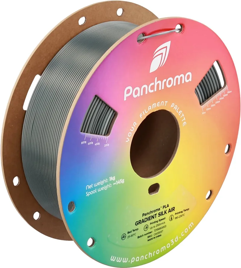 PolyLite Panchroma Silk Gradient PLA 1kg 1,75mm by Polymaker in Air – product photo