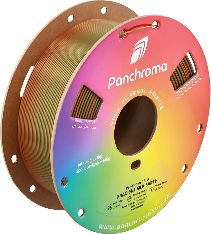 PolyLite Panchroma Silk Gradient PLA 1kg 1,75mm by Polymaker in Earth – product photo