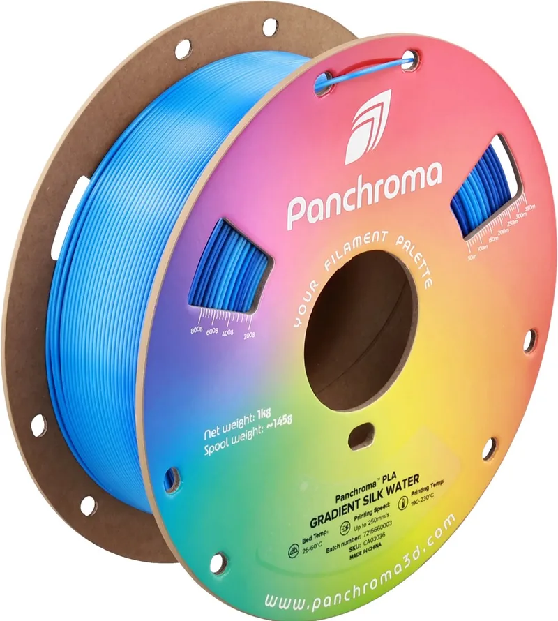 PolyLite Panchroma Silk Gradient PLA 1kg 1,75mm by Polymaker in Water – product photo
