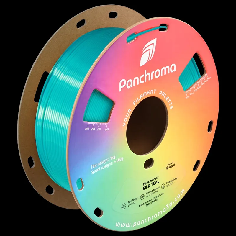 PolyLite Panchroma Silk PLA 1kg 1,75mm Teal by Polymaker – product photo