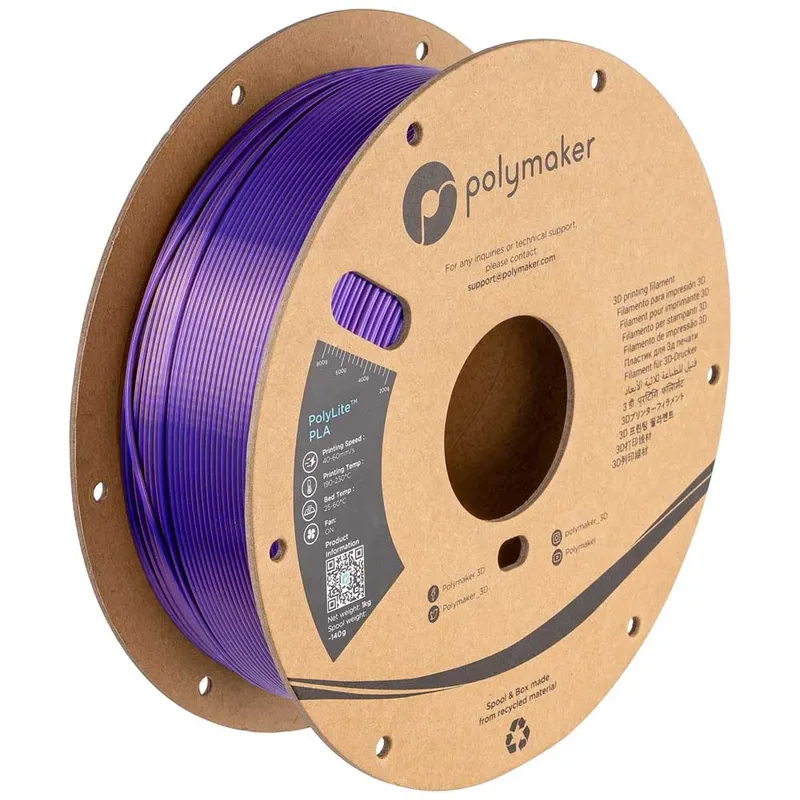 Polylite Silk Pla Dual Color 1.75 Mm 1kg Pla-filament van Polymaker – productfoto 2 van 2