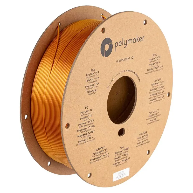 Polylite Silk Pla Dual Color 1.75 Mm 1kg Pla-filament van Polymaker – productfoto 1 van 2
