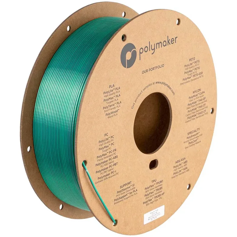 Polylite Silk Pla Dual Color 1.75 Mm 1kg Pla-filament van Polymaker – productfoto 2 van 2