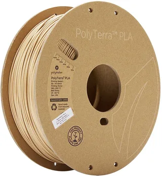 Polymaker 70909 PolyTerra Filament PLA kunststof Gering kunststofgehalte 1.75 mm 1000 g Notenbruin 1 stuk(s) van Polymaker in Bruin – productfoto 1 van 2