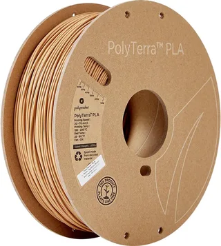 Polymaker 70976 PolyTerra Filament PLA kunststof Gering kunststofgehalte 1.75 mm 1000 g Hout-bruin (zijdemat) 1 stuk(s) van Polymaker in Kleurloos – productfoto 1 van 2