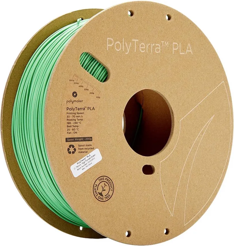 Polyterra PLA filament 1.75 mm - 1 kg - Forest Green by Polymaker in Green – product photo