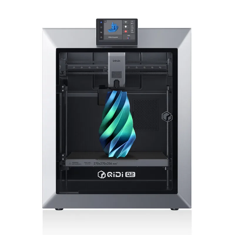 QIDIxJOYBUY Q2 3D-printer, afgesloten FDM met 65 °C verwarmde kamer, ultraluchtfiltratie, 600 mm/s hoge snelheid, AI-camera, volledige automatische bednivellering, 270 x 270 x 256 mm bouwvolume de QIDI Tech – photo produit
