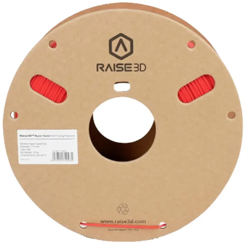 PMRA-1019-003 Hyper Speed PLA Filament PLA kunststof 1.75 mm Rood 1 stuk(s) van Raise3D in Kleurloos – productfoto 2 van 2