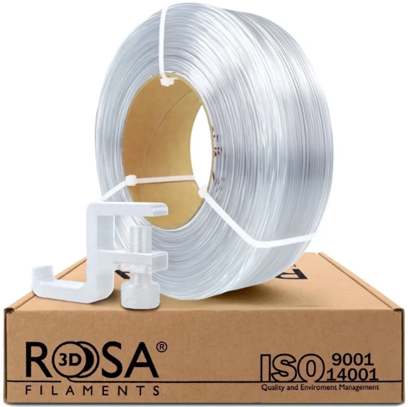 PCTG Transparant 1,75 mm 1 kg Refill Filament van Rosa3D – productfoto