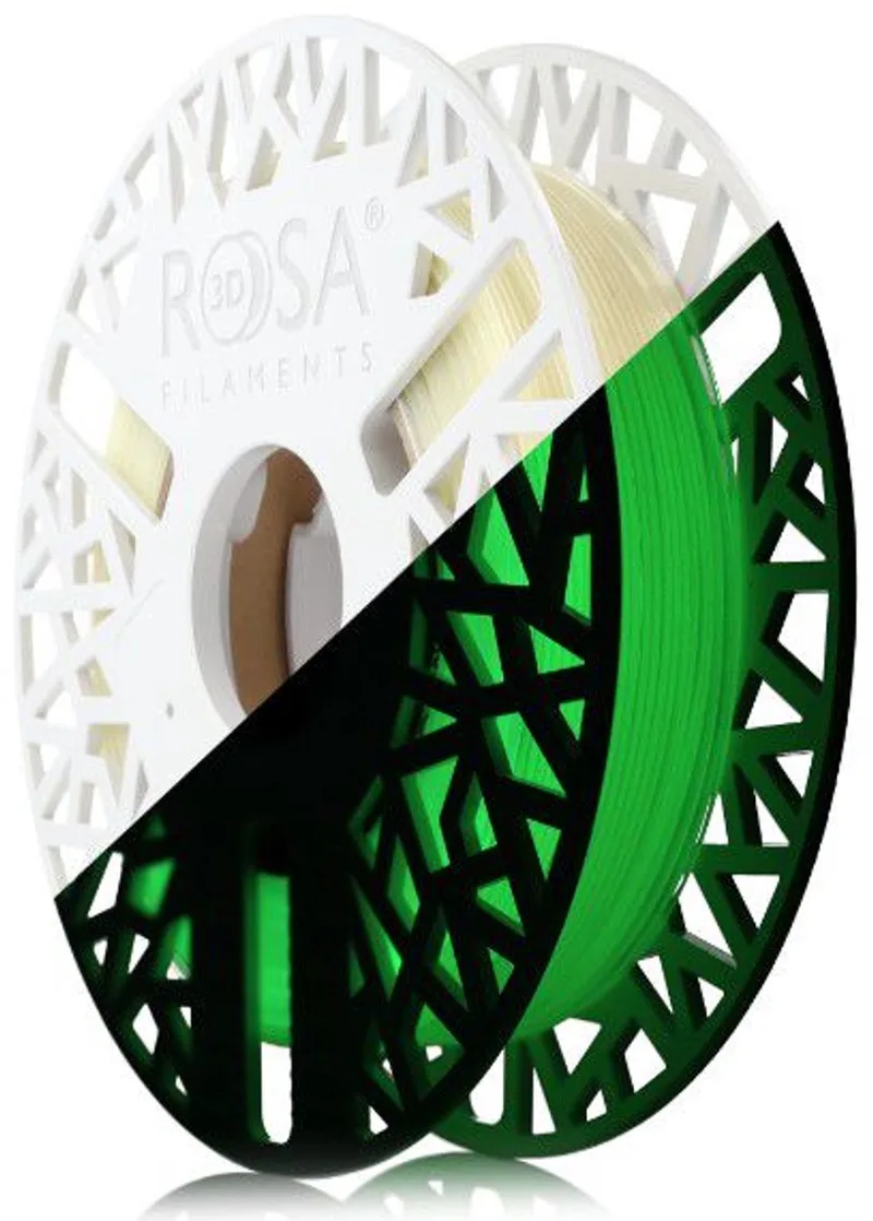PET-G Glow-in-the-dark Groen 1,75 mm 0,5 kg Filament van Rosa3D – productfoto