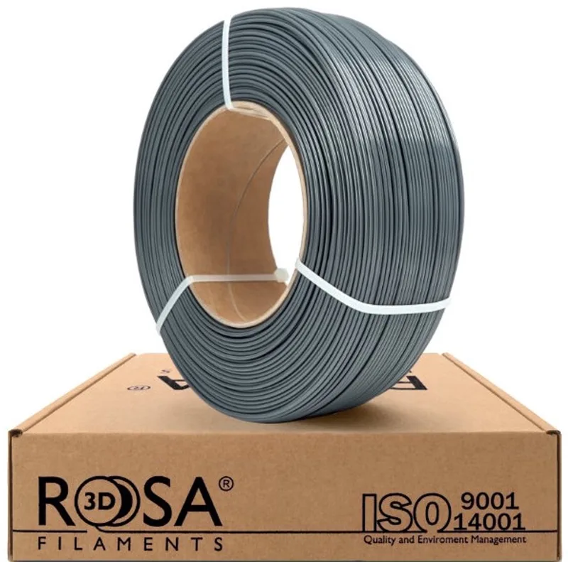 PET-G Grijs 1,75 mm 1 kg Refill Filament van Rosa3D – productfoto