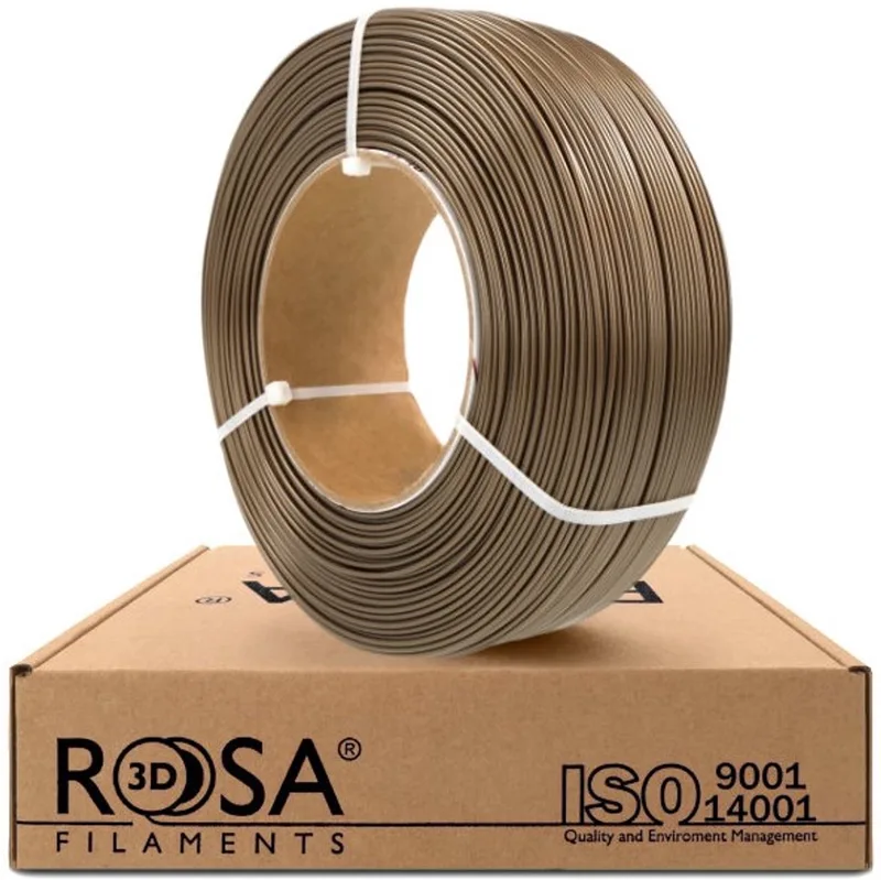 PET-G pearl Goud 1,75 mm 1 kg Refill Filament van Rosa3D – productfoto
