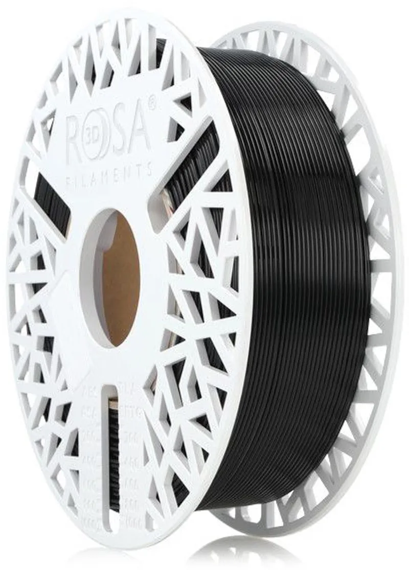 PET-G Zwart 1,75 mm 1 kg Filament van Rosa3D – productfoto