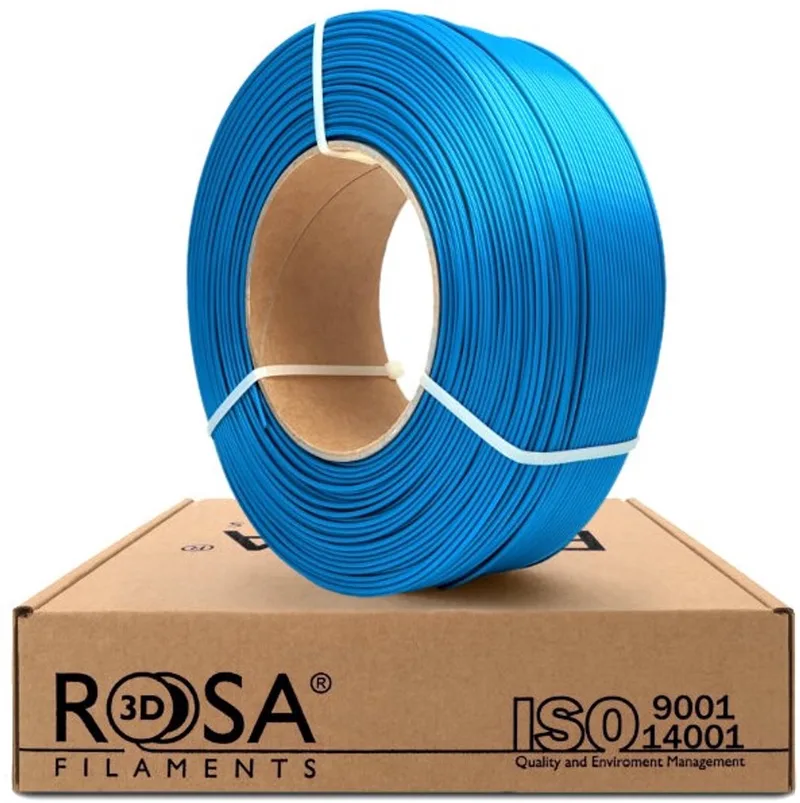 PLA Capri Blauw satin 1,75 mm 1 kg Refill Filament van Rosa3D – productfoto