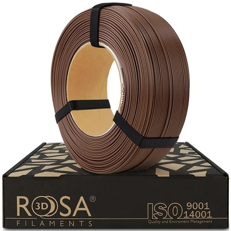 PLA chocolate Bruin 1,75 mm 1 kg Refill Filament van Rosa3D – productfoto