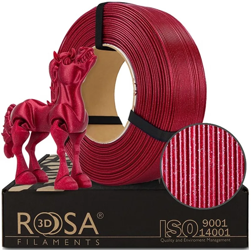 PLA Galaxy Rood Wine 1,75 mm 1 kg Refill Filament de Rosa3D – photo produit