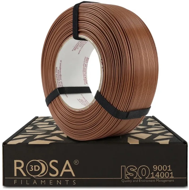 PLA Mocha Mousse Bruin 1 kg Refill Filament fra Rosa3D – produktbillede