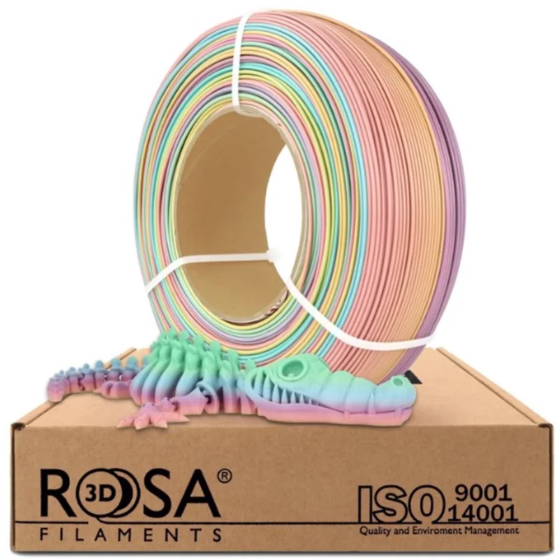 PLA Rainbow Pastel 1,75 mm 1 kg Refill Filament van Rosa3D – productfoto
