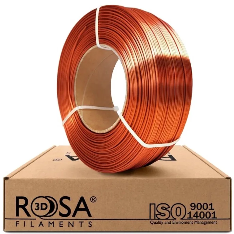 PLA silk Koper 1,75 mm 1 kg Refill Filament van Rosa3D – productfoto