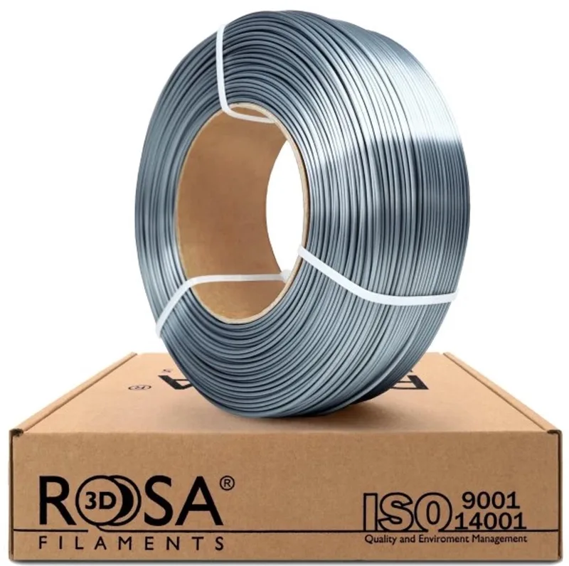 PLA silk steel 1,75 mm 1 kg Refill Filament by Rosa3D – product photo