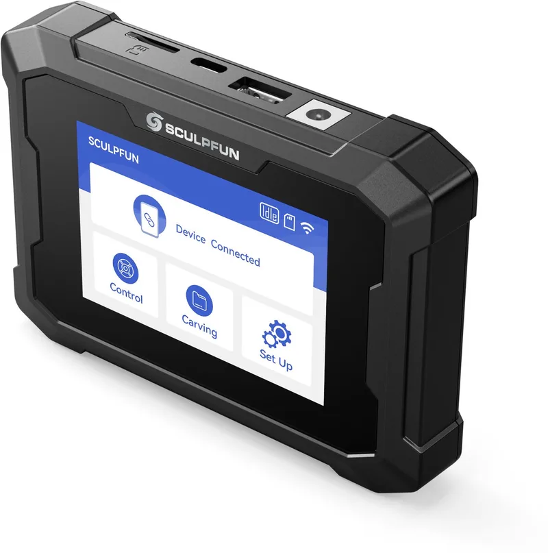 TS1 Laser Graveermachine 3.5-inch Touchscreen - Realtime Snijden Gebruikt met SCULPFUN APP - Offline Graveercontrole Terminal voor Lasergraveerder van Sculpfun – productfoto