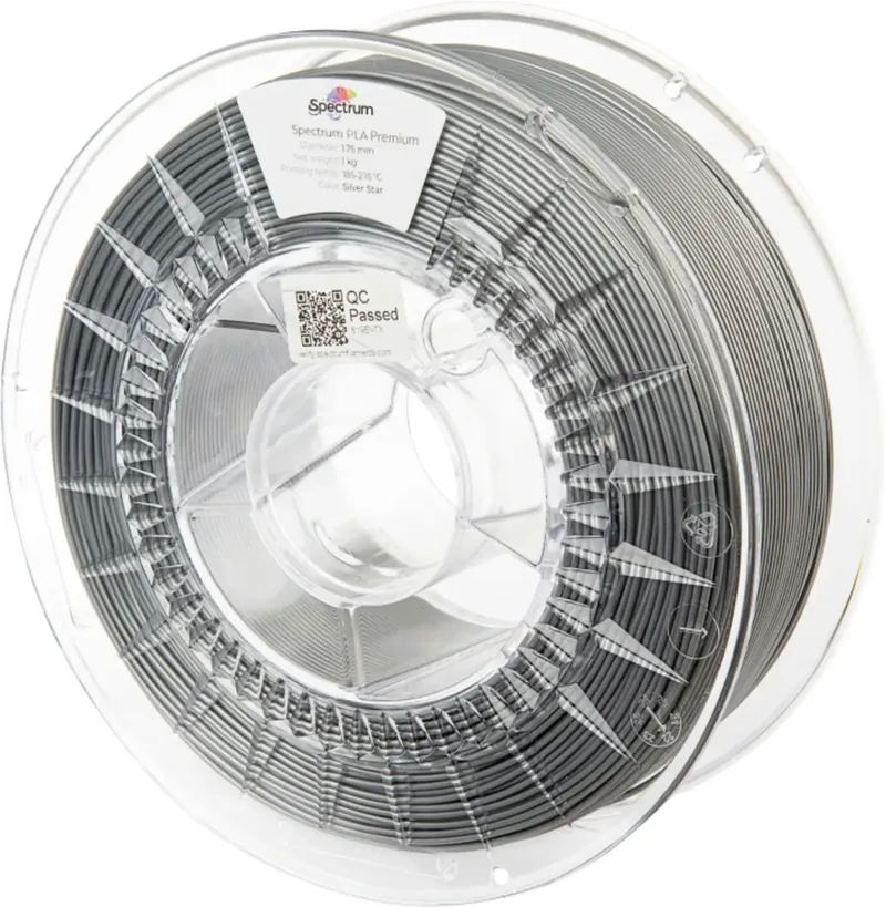 Spectrum Filaments 80015 PLA Premium Filament PLA 1.75 mm 1000 g silver star, Silber 1 St. von Spectrum Filaments – Produktfoto