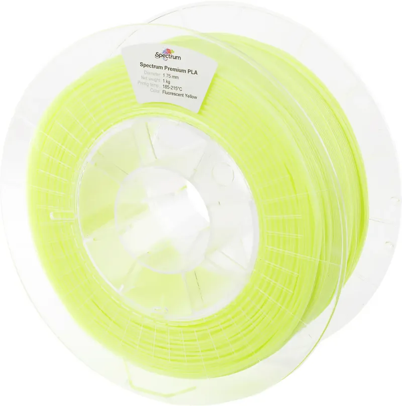 Spectrum Filaments 80017 PLA Premium Filament PLA nachleuchtend 1.75 mm 1000 g fluo yellow, Fluoreszierend, Gelb InnoGlow 1 St. von Spectrum Filaments – Produktfoto