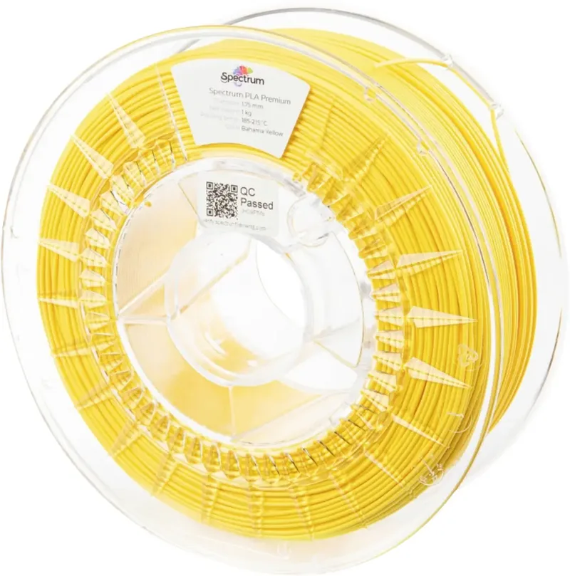 Spectrum Filaments 80020 PLA Premium Filament PLA geruchsarm 1.75 mm 1000 g bahama yellow, Gelb 1 St. von Spectrum Filaments – Produktfoto