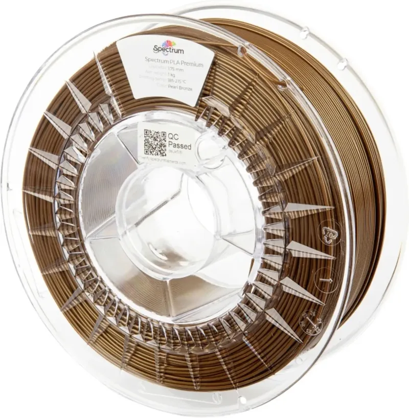Spectrum Filaments 80041 PLA Premium Filament PLA hohe Zugfestigkeit 1.75 mm 1000 g pearl bronze, Bronze 1 St. von Spectrum Filaments – Produktfoto