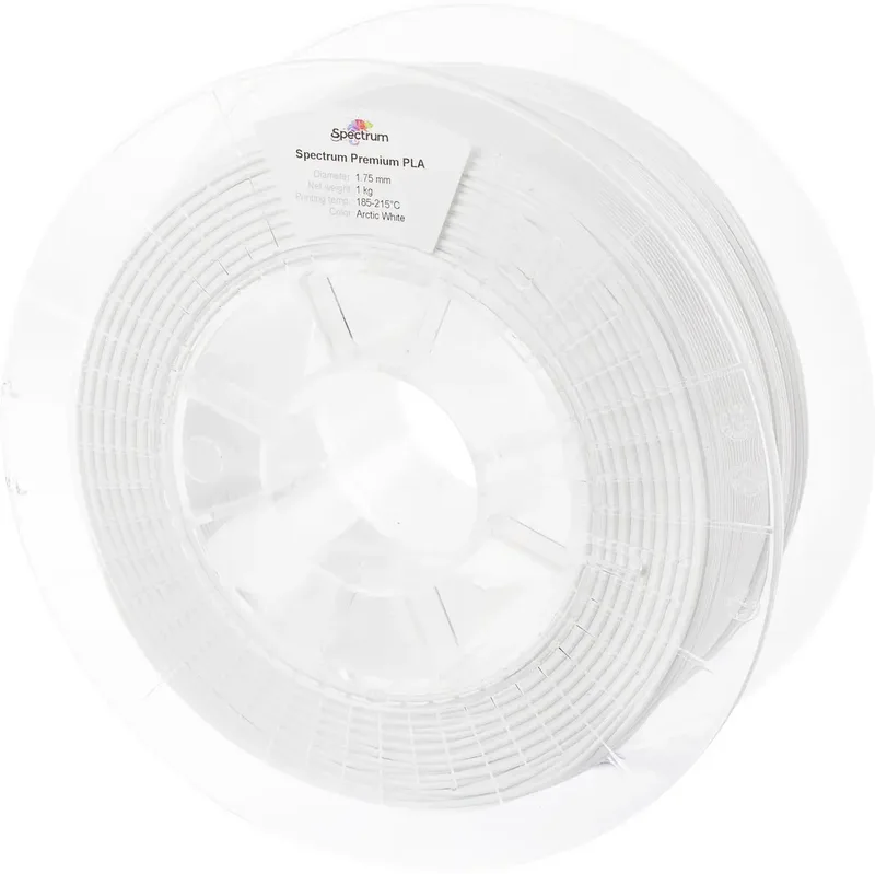 Spectrum Filaments 80042 PLA Premium Filament PLA 1.75 mm 1000 g arctic white, Weiß 1 St. von Spectrum Filaments – Produktfoto