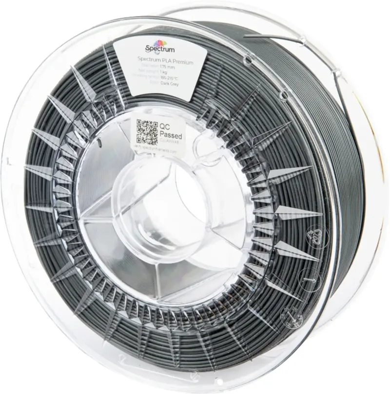Spectrum Filaments 80045 PLA Premium Filament PLA 1.75 mm 1000 g Dark-Grey, Dunkelgrau, Grau 1 St. von Spectrum Filaments – Produktfoto