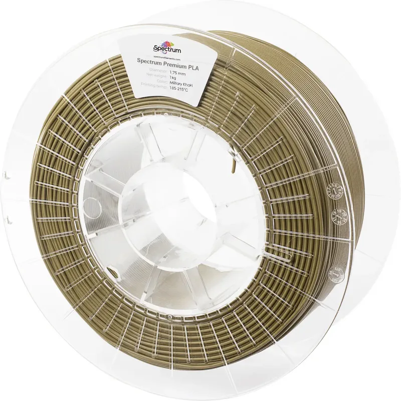Spectrum Filaments 80046 PLA Premium Filament PLA hohe Zugfestigkeit 1.75 mm 1000 g Khaki, Grün 1 St. von Spectrum Filaments – Produktfoto