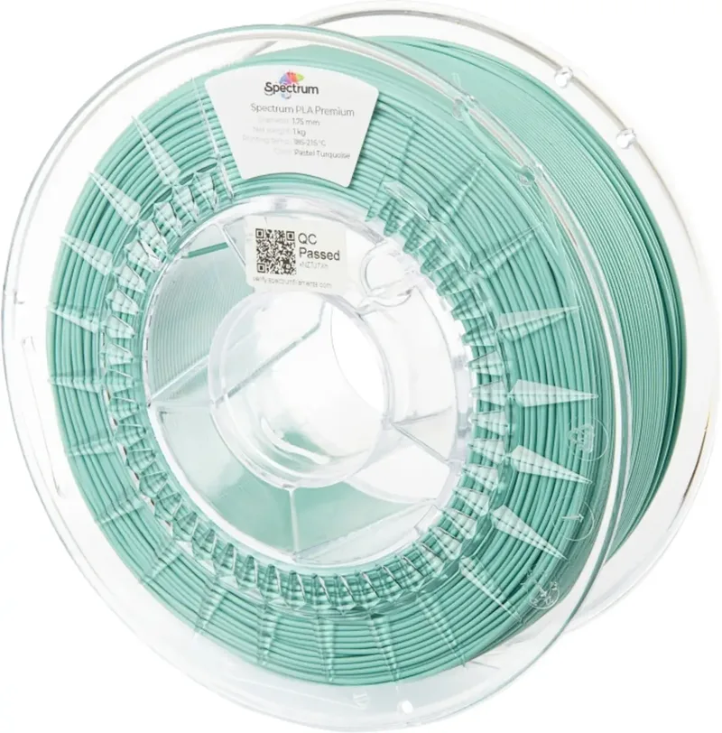 Spectrum Filaments 80047 PLA Premium Filament PLA hohe Zugfestigkeit 1.75 mm 1000 g pastel turquoise, Pastell-Türkis, Türkis 1 St. von Spectrum Filaments – Produktfoto