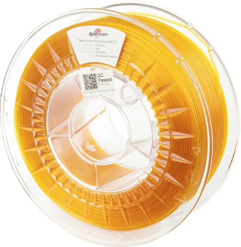 Spectrum Filaments 80049 PET-G Premium Filament PETG chemisch beständig, schlagfest 1.75 mm 1000 g Transparent Yellow, Gelb InnoPET 1 St. von Spectrum Filaments – Produktfoto