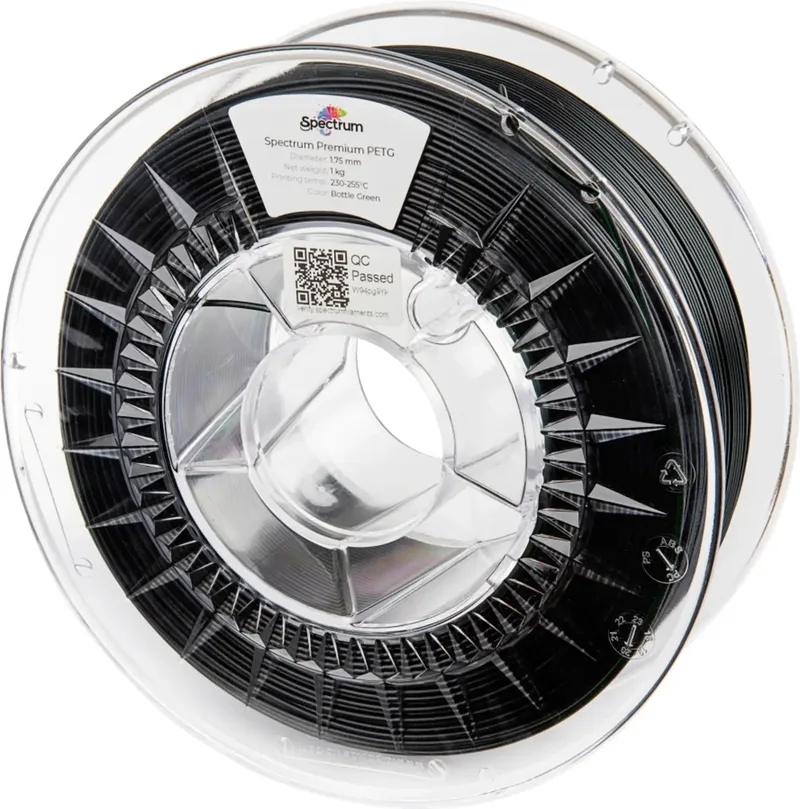Spectrum Filaments 80055 PET-G Premium Filament PETG chemisch beständig, schlagfest 1.75 mm 1000 g Flaschengrün, Grün InnoPET 1 St. von Spectrum Filaments – Produktfoto