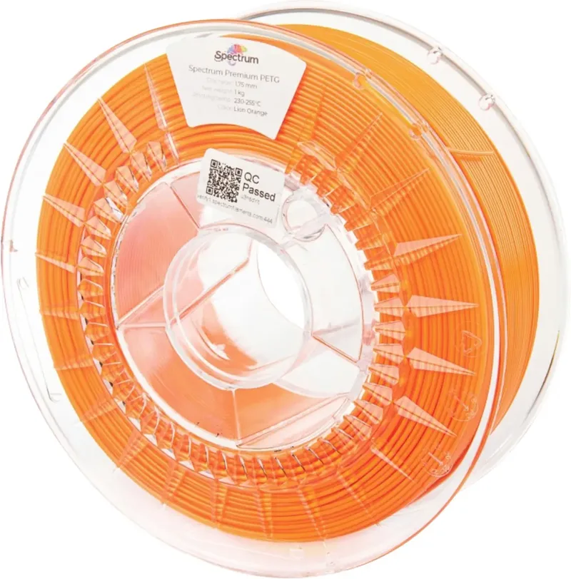 Spectrum Filaments 80058 PET-G Premium Filament PETG chemisch beständig, schlagfest 1.75 mm 1000 g lion orange, Orange InnoPET 1 St. von Spectrum Filaments – Produktfoto