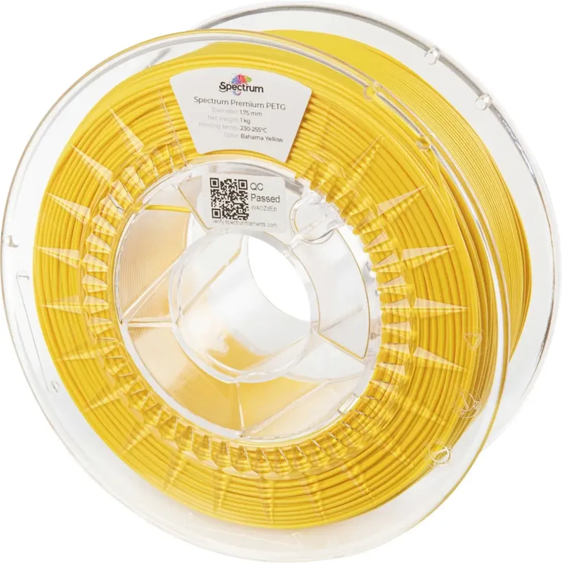Spectrum Filaments 80060 PET-G Premium Filament PETG chemisch beständig, schlagfest 1.75 mm 1000 g bahama yellow, Gelb InnoPET 1 St. von Spectrum Filaments – Produktfoto