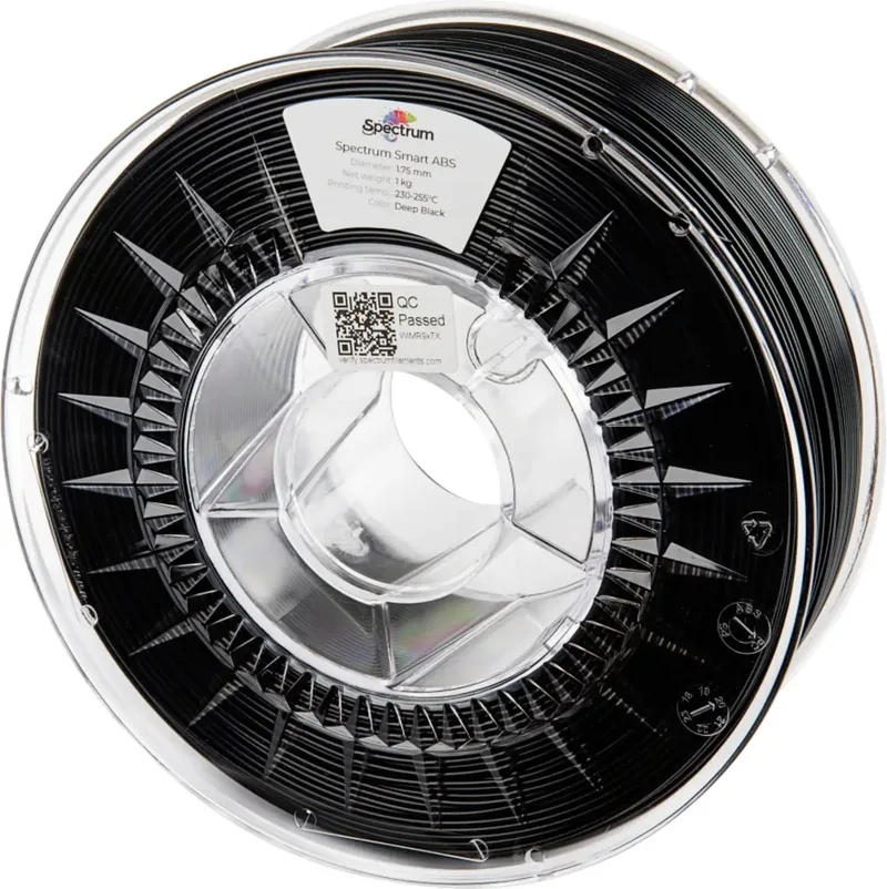 Spectrum Filaments 80088 smart ABS Filament ABS schlagfest 1.75 mm 1000 g Deep Black, Schwarz 1 St. von Spectrum Filaments – Produktfoto