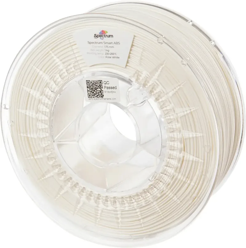 Spectrum Filaments 80092 smart ABS Filament ABS schlagfest 1.75 mm 1000 g polar white, Polarweiß, Weiß 1 St. von Spectrum Filaments – Produktfoto