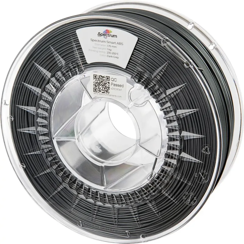 Spectrum Filaments 80096 smart ABS Filament ABS schlagfest 1.75 mm 1000 g Dark-Grey, Dunkelgrau, Grau 1 St. von Spectrum Filaments – Produktfoto